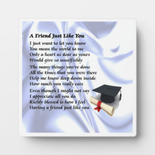 Friend Poem Plaque - Graduate Design