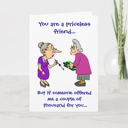 Friend Priceless Card