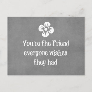 Friend Quote Postcard