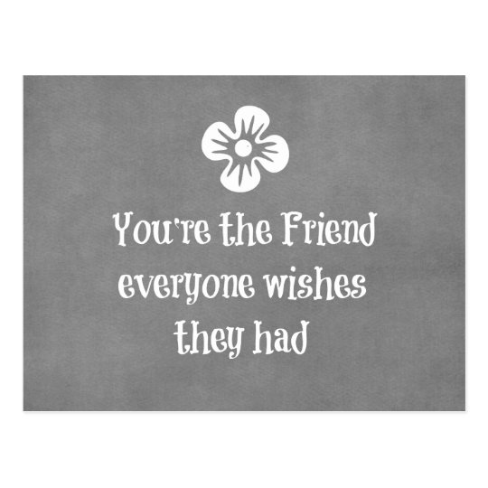 Friend Quote Postcard