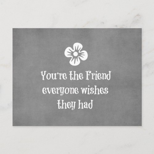 Friend Quote Postcard