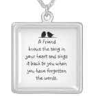 Friend quote Song in your Heart & Birds