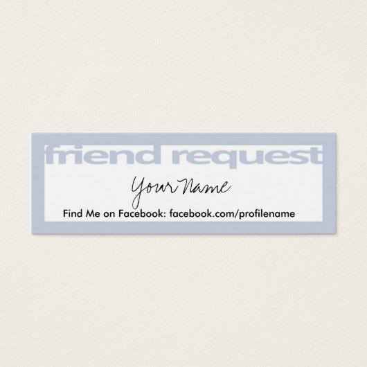 Friend Request Cards (Front)