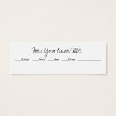 Friend Request Cards (Back)