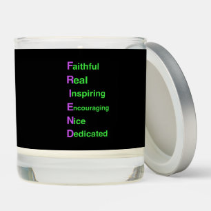 FRIEND Scented Jar Candle: Thoughtful, Unique Gift Scented Candle
