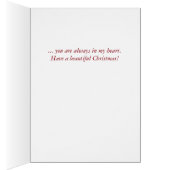 Friend Seasons Greetings with Red Poinsettia (Inside (Right))