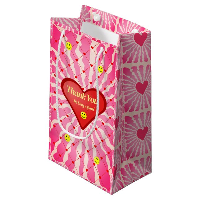 Friend Sunshine Thank You Small Gift Bag (Front Angled)