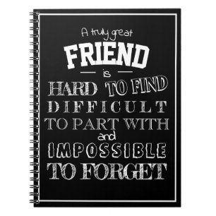 Friend Thank you Appreciation Gift script bff Notebook