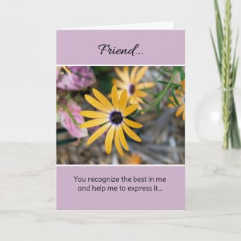 Friend... Thank You Card by inFinnite at Zazzle