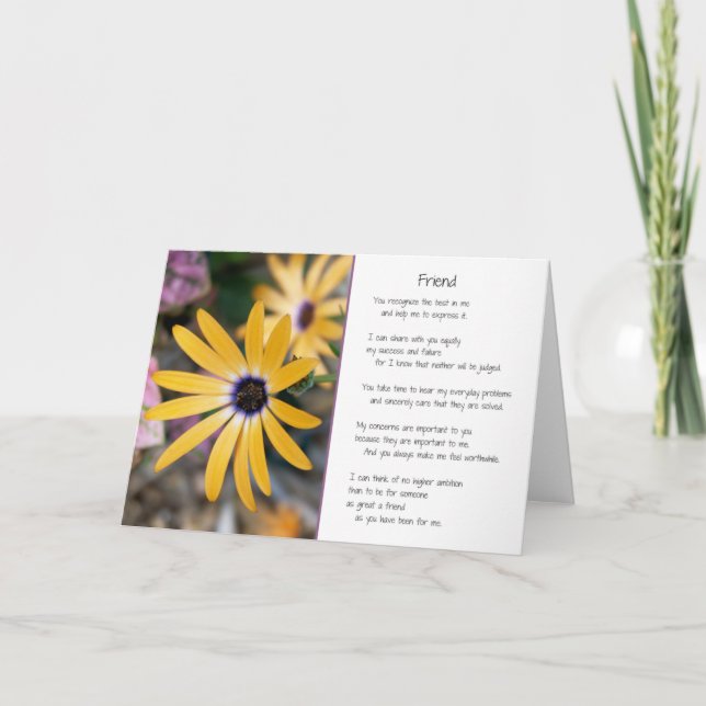 Friend... Thank You Card (Front)