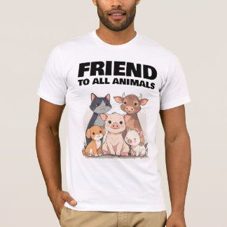 FRIEND TO ALL ANIMALS VEGAN T-Shirt