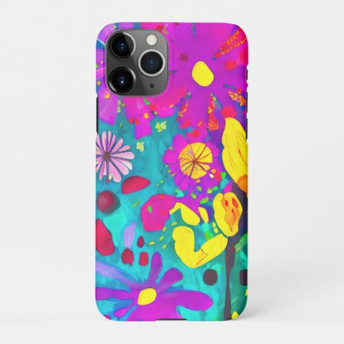 Friend Watercolor Wild Flowers iPhone 11Pro Case