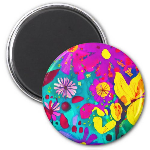 Friend Watercolor Wild Flowers Magnet