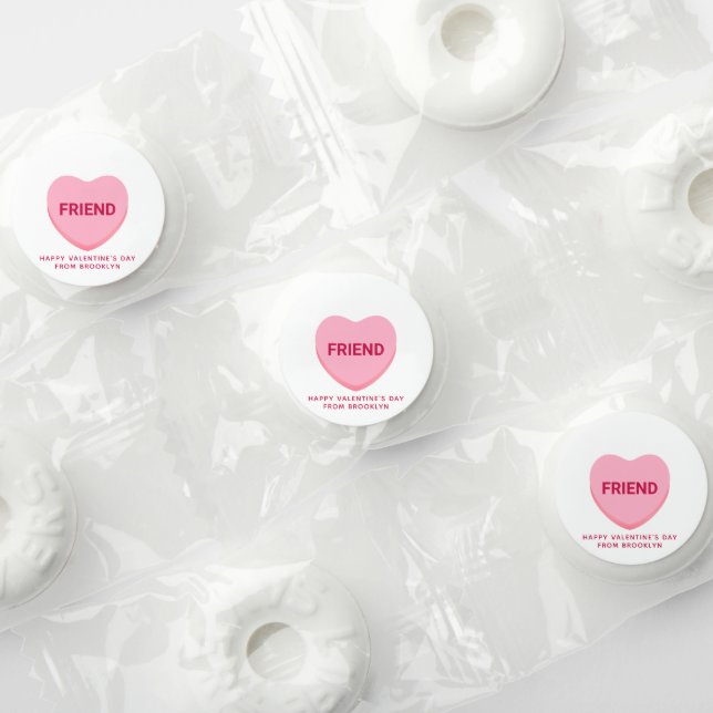 Friend white pink conversation heart Valentine's Life Saver® Mints (Assorted)