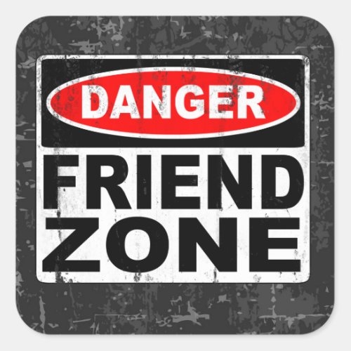 Friend Zone Square Sticker