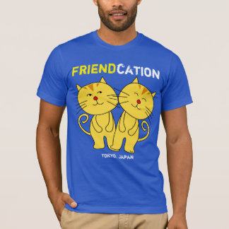 Friendcation Cat Cartoon T-Shirt