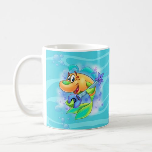 FriendFish cartoon fish  Coffee Mug