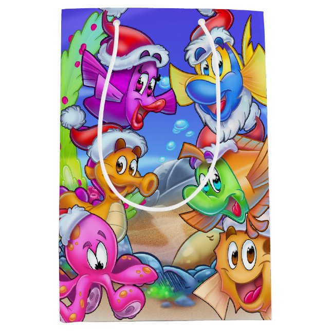 FriendFish cartoon gift bag fish (Front)