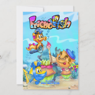 FriendFish cute cartoon fish  Invitation