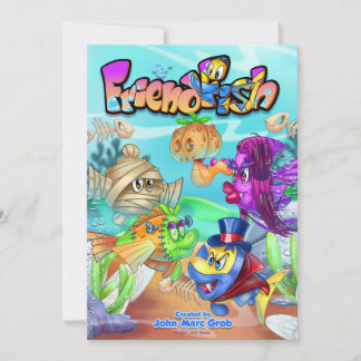 FriendFish cute cartoon fish  Invitation