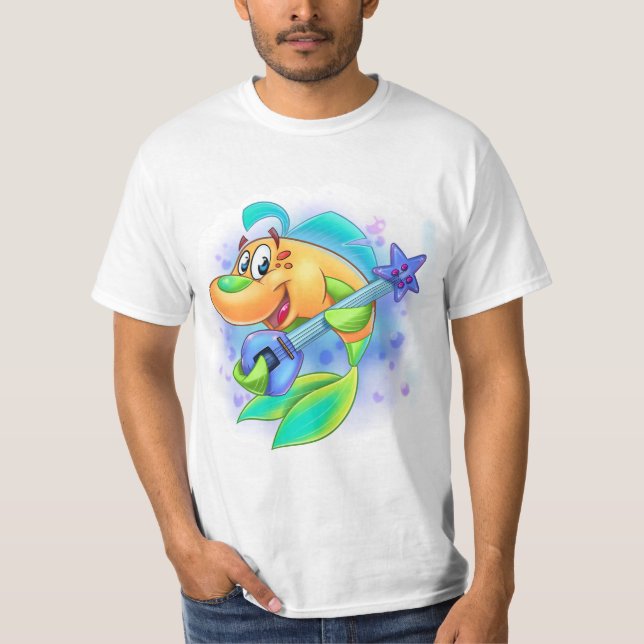 FriendFish cute cartoon fish shirt (Front)