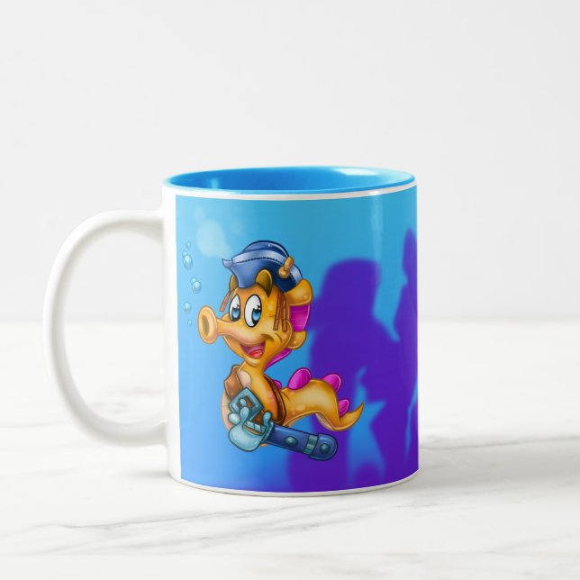 FriendFish cute cartoon mug (Left)