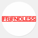 Friendless Stamp Classic Round Sticker