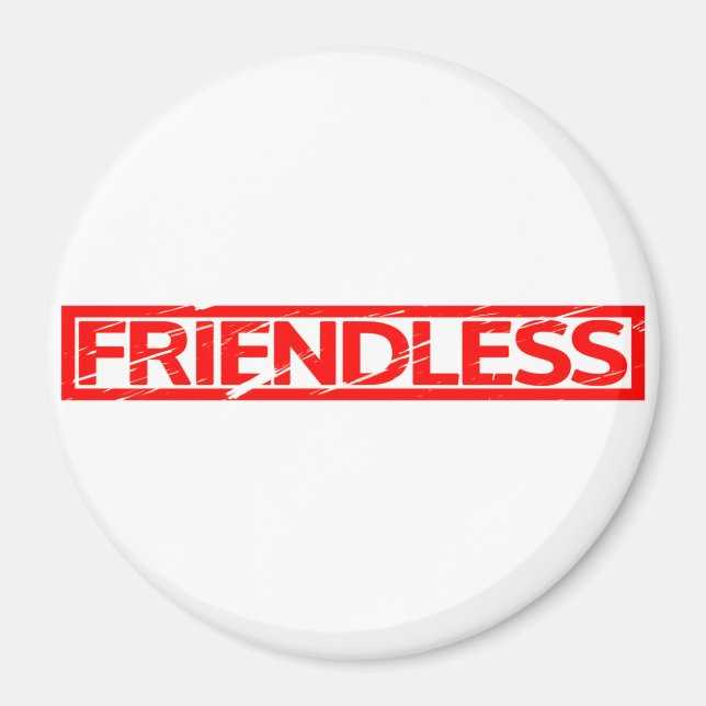 Friendless Stamp Magnet (Front)