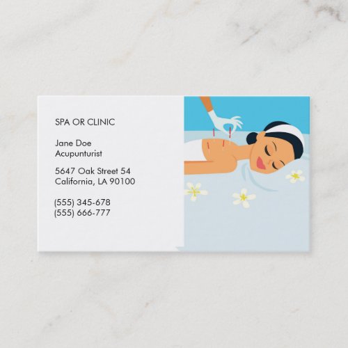 Friendly Acupuncturist Business Card