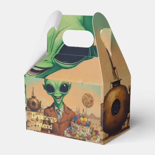 Friendly Alien Favor Boxes