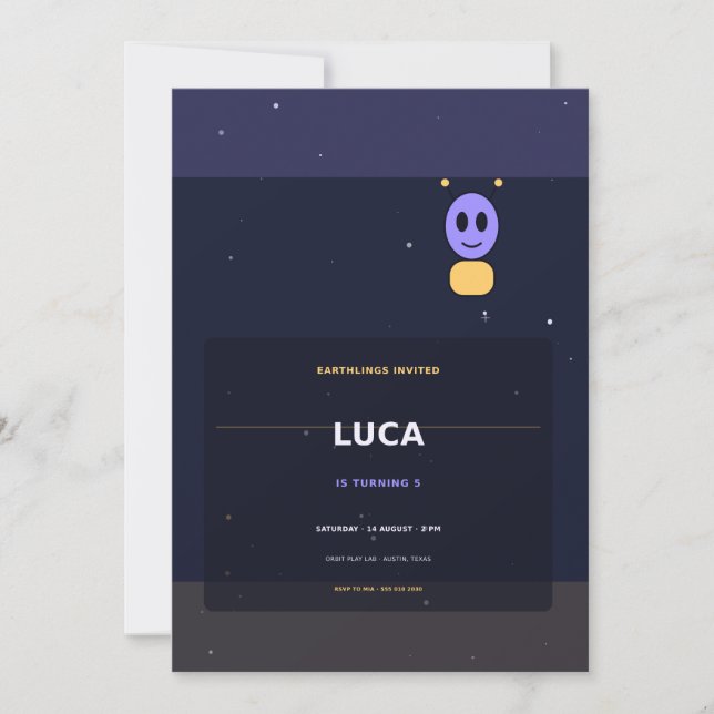 Friendly Alien Invitation (Front)