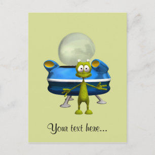 Friendly Alien Postcard