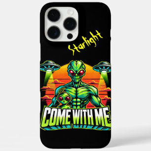 Friendly Aliens Explore Cosmic Adventures iPhone 16 Pro Max Case