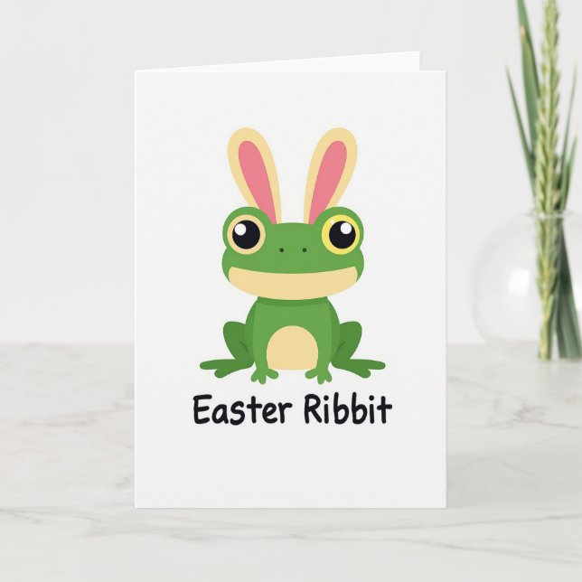 Friendly Amphibian Greeting Card (Front)