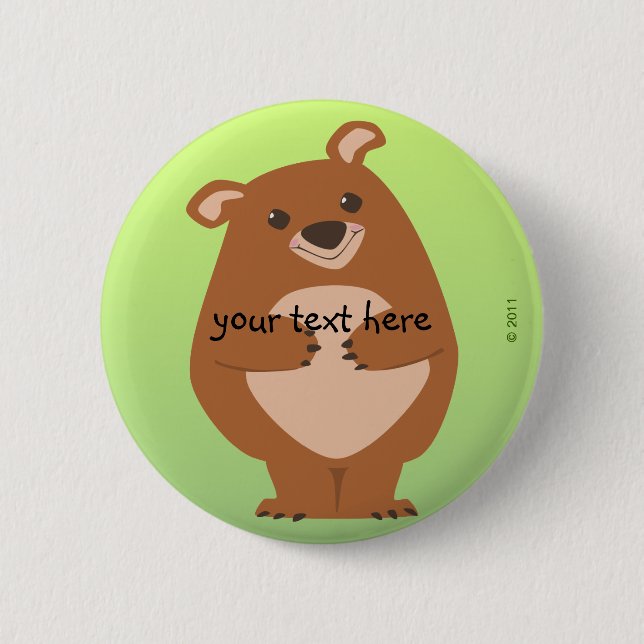 Friendly Bear Button (Front)