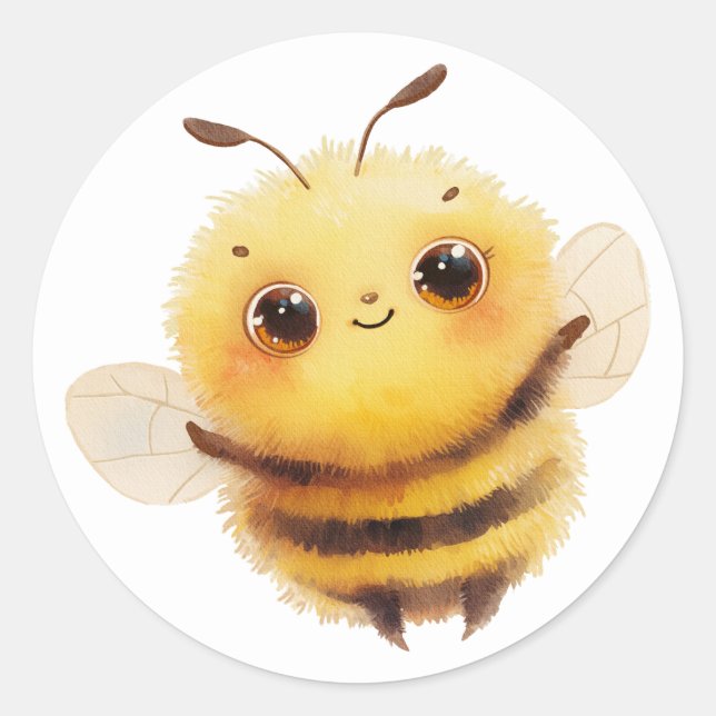 Friendly Bee Sticker (Front)
