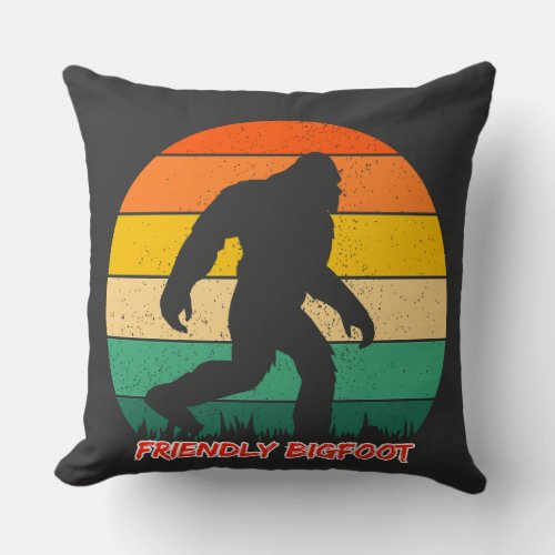 Friendly Bigfoot Pillow