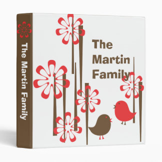 Friendly Birds in  Red Binder