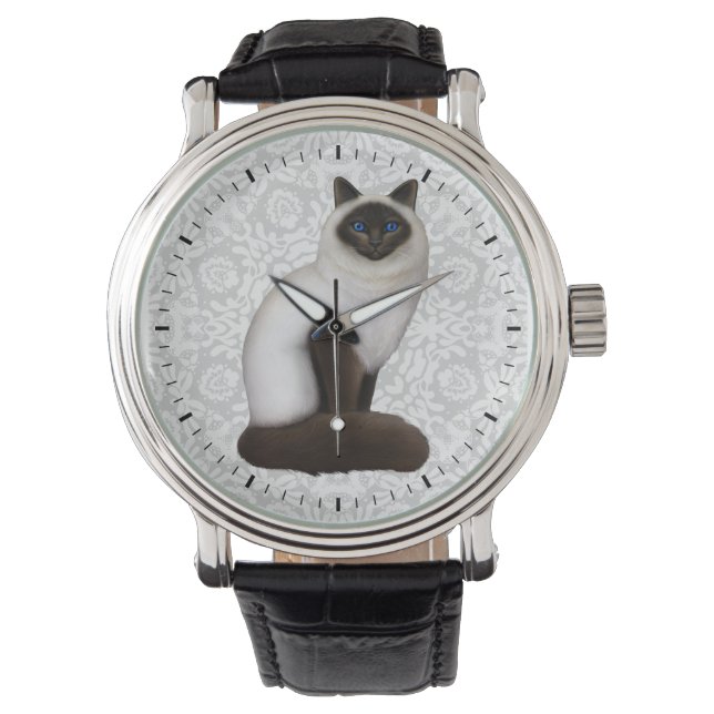 Friendly Birman Cat Watch (Front)
