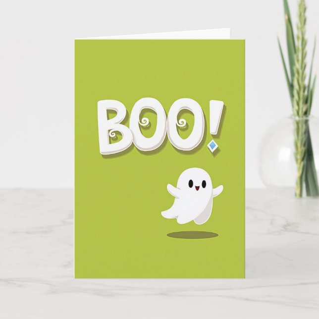 Friendly Boo Message Card (Front)