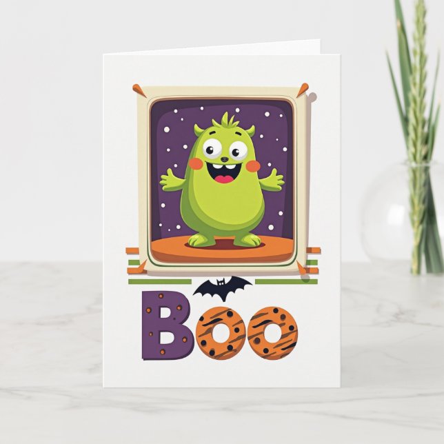 Friendly Boo Monster Card (Front)