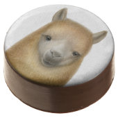 Friendly Brown Alpaca Dipped Oreo Cookies (Angled)