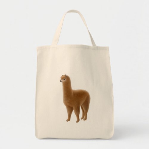Friendly Brown Alpaca Tote Bag