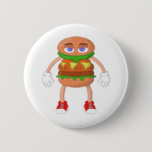 Friendly Burger Button (Front)