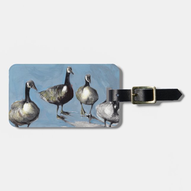 Friendly Canada Geese 2012 Luggage Tag (Front Horizontal)