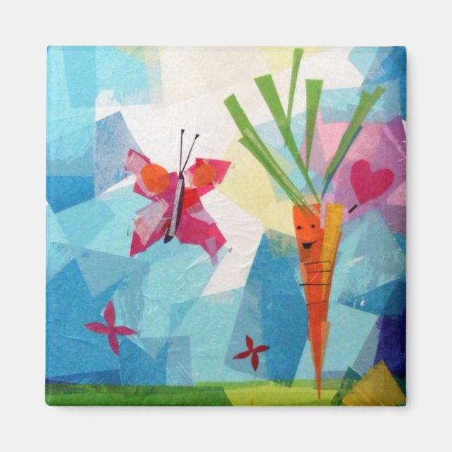 Friendly Carrot Magnet (Front)