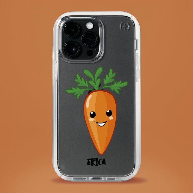 Friendly Carrot Monogram Speck iPhone Case (Creator Uploaded)