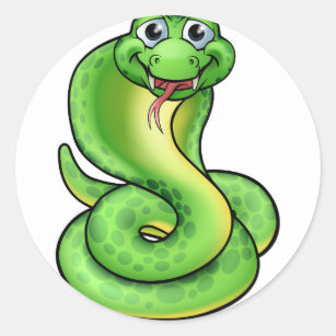 3D Cute Cartoon Snake – Wallmonkeys