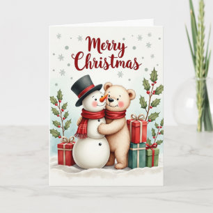 Friendly Christmas Hug Card