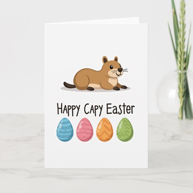 Friendly Critter Spring Card (Front)